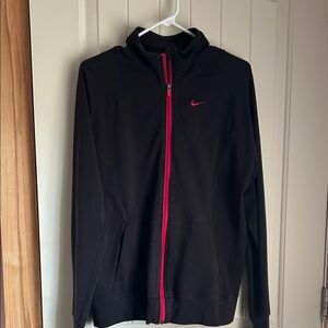 Nike Black Jacket with Red Accents